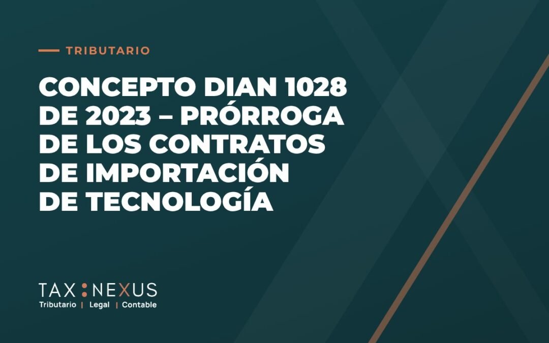 Concepto DIAN 1028 de 2023 – Prórroga de los contratos de importación de tecnología
